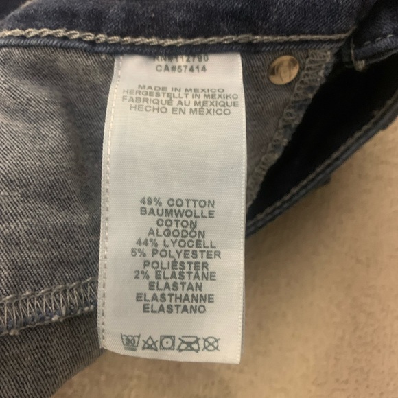 Vintage True Religion Dark Wash Denim Women Jean Rhinestone Super Skinny Size 27 - Picture 7 of 13